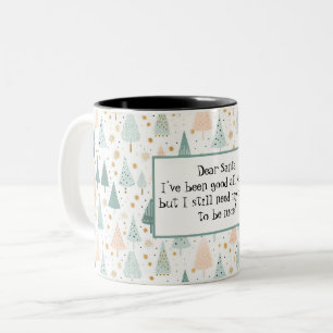Funny Festive Christmas  Two-Tone Coffee Mug
