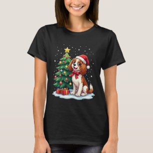Funny Festive Dog Costume with decorated Christmas T-Shirt