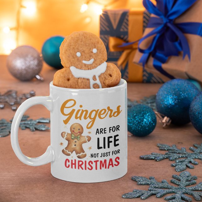 Funny Festive Joke Gingers Photo Christmas Coffee Mug (Creator Uploaded)