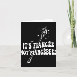 Funny Fiancée Engagement Bridal Party Wizard Wand  Card