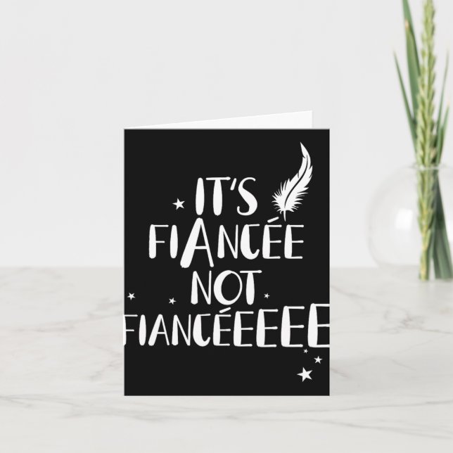 Funny Fiancée Engagement Bridal Proposal Wizard Wa Card (Front)