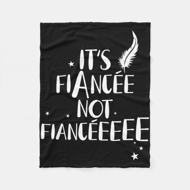 Funny Fiancée Engagement Bridal Proposal Wizard Wa Fleece Blanket (Front)