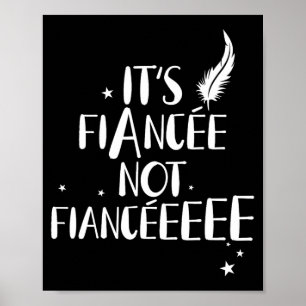 Funny Fiancée Engagement Bridal Proposal Wizard Wa Poster