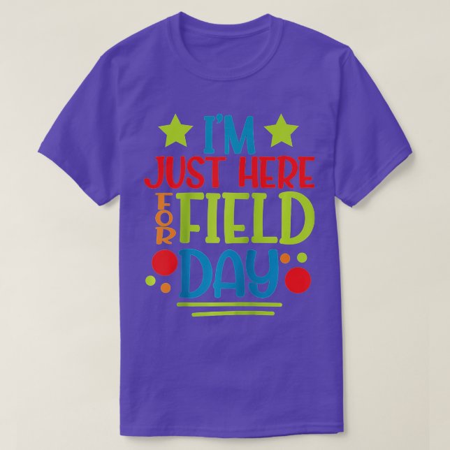 Funny Field Day Elementary School Raglan Baseball  T-Shirt (Design Front)