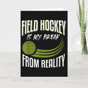 Funny Field Hockey Saying Field Hockey Card