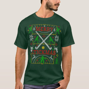 Funny Field Hockey Ugly Christmas Sweater Party Me