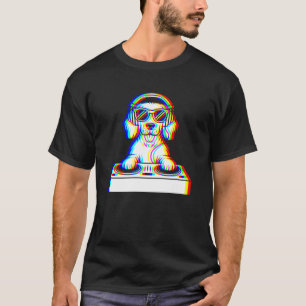 Funny Field Spaniel DJ Glitch Rave EDM Music Party T-Shirt