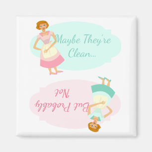 Funny Fifties Housewife Dishwasher Magnet