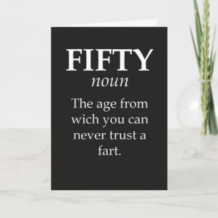 Funny Fifty Birthday Cards Joke 50th Humorous
