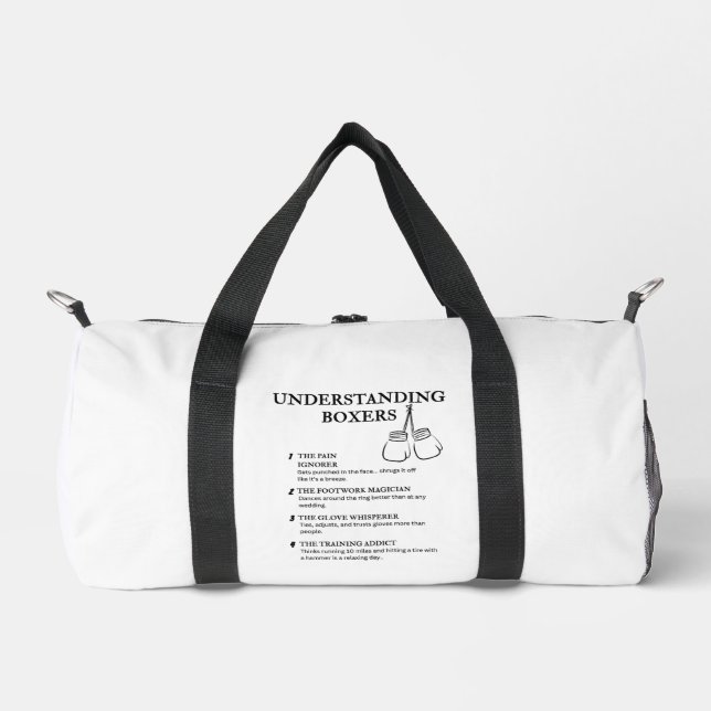 Funny Fighter Life Humour Duffle Bag (Front)