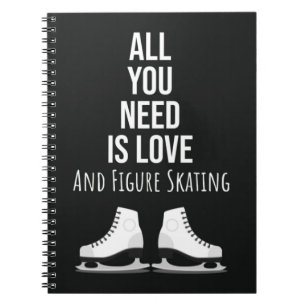 Funny Figure Skating Gifts Humor Ice Skater Winter Notebook