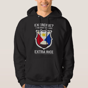 Funny Filipina Filipino Food Joke Rice Philippines Hoodie