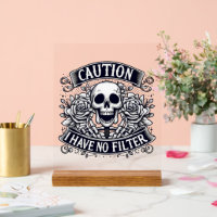 Funny filter word art skeleton