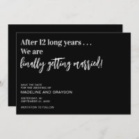 Funny Finally Wedding Save The Date