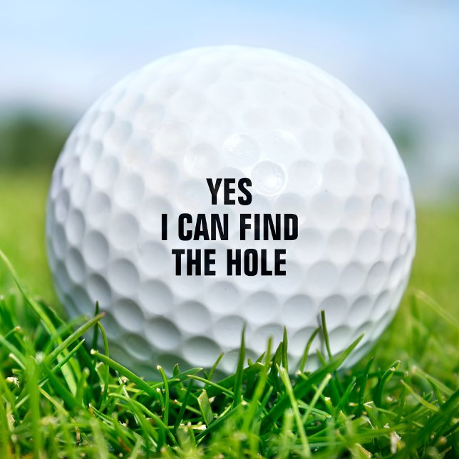 Funny Find the Hole Golfer Golfing Dirty Joke Golf Balls (Funny Find the Hole Golfer Golfing Dirty Joke Golf Balls
)