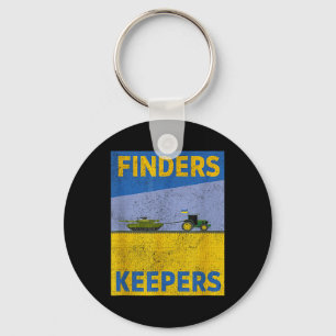 Funny Finders Keepers Ukraine Flag Power Support U Key Ring