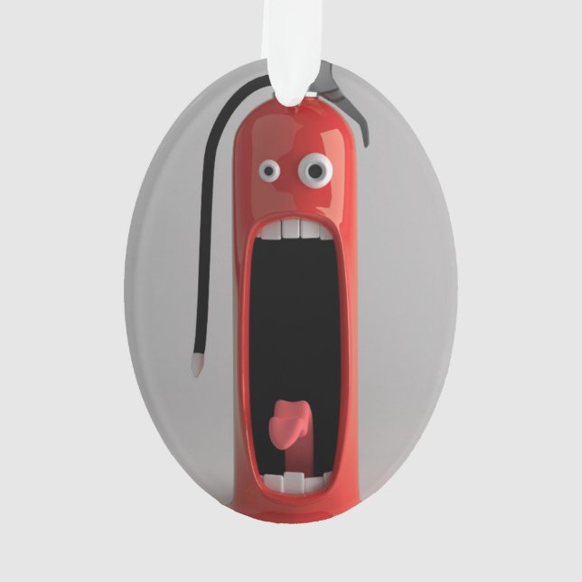 Funny fire extinguisher ornament (Back)