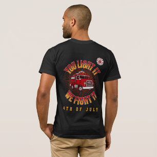 Funny Firefighter 4th of July T-Shirt