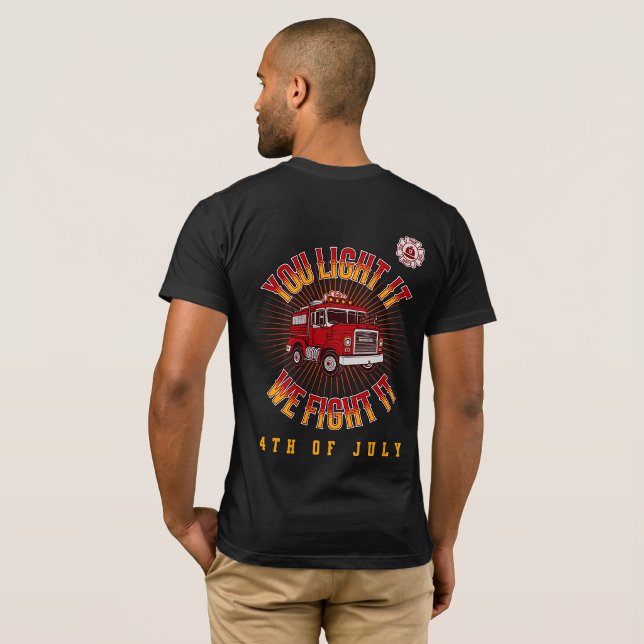 Funny Firefighter 4th of July T-Shirt (Creator Uploaded)