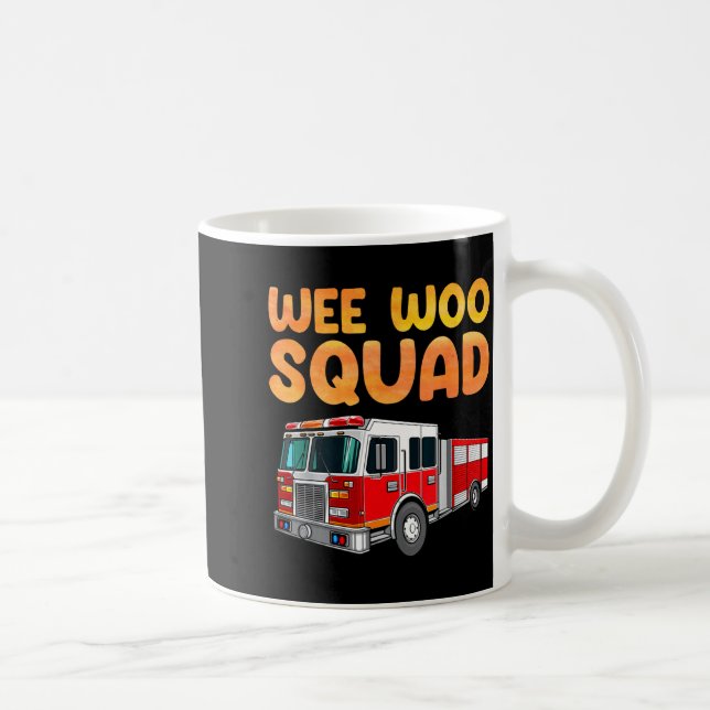 Funny Firefighter Art For Kids Men Women Fireman F Coffee Mug (Right)