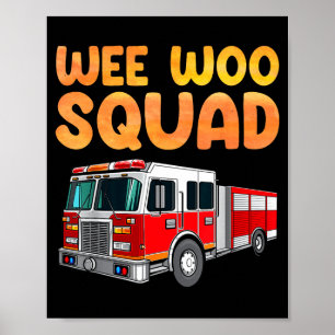 Funny Firefighter Art For Kids Men Women Fireman F Poster