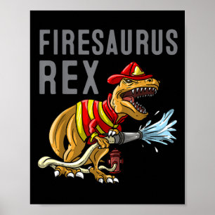 Funny Firefighter Art For Kids Toddlers Fireman Fi Poster