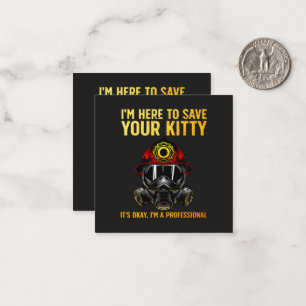 Funny Firefighter For Fireman Card