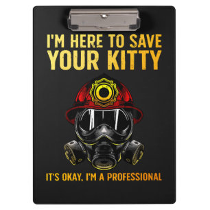Funny Firefighter For Fireman Clipboard