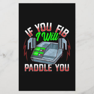 Funny FireFighter Police Office Defibrillator Stationery