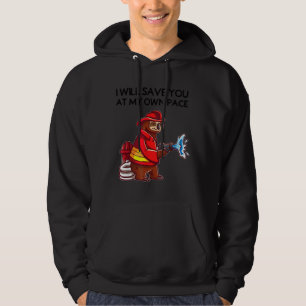 Funny Firefighter Sloth Kids For Fireman Boys Hoodie