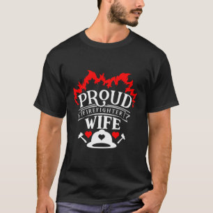 Funny Firefighter Wife Gift Firemen Husband Thin R T-Shirt