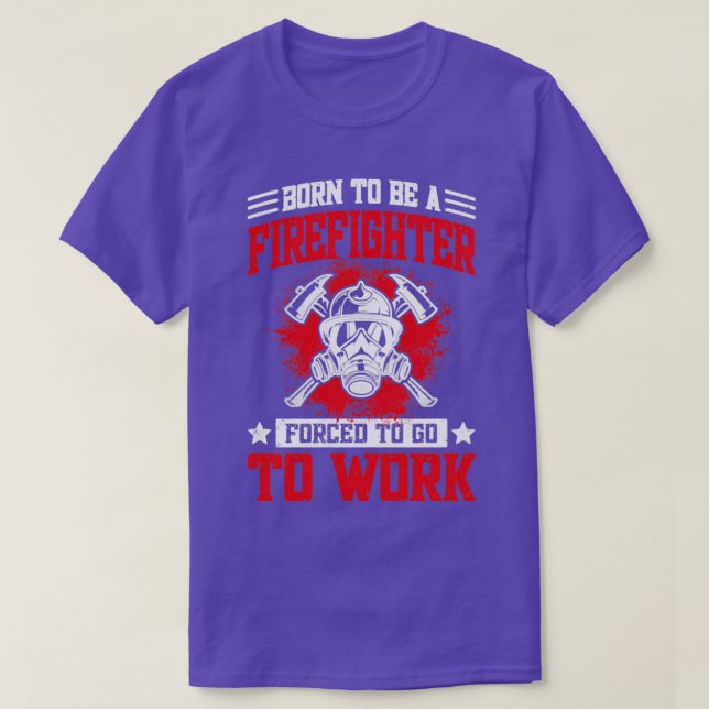 Funny Firefighting Fireman  Volunteer Firefighter  T-Shirt (Design Front)