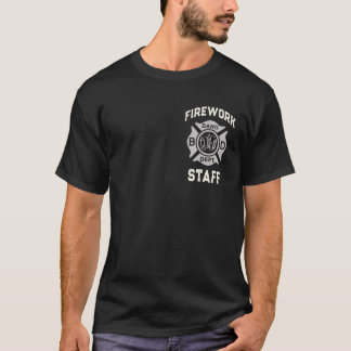 Funny FIREWORK STAFF 4th of July Pyro Safety Direc T-Shirt