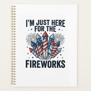 Funny Fireworks Lover Vintage Patriotic Shirt_1 Planner