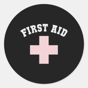 Funny First Aid Dad Cruise Swim Scu Surfing Vacati Classic Round Sticker