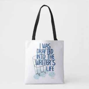 Funny First Draught Author Book Slogan Design Tote Bag