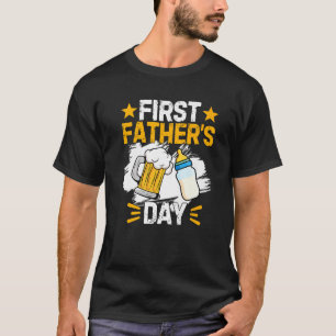 Funny First Father s Day Beer Milk Daddy Dad Joke T-Shirt