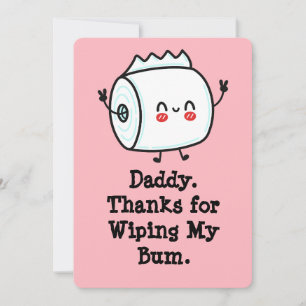 Funny First Father's Day Card from Baby