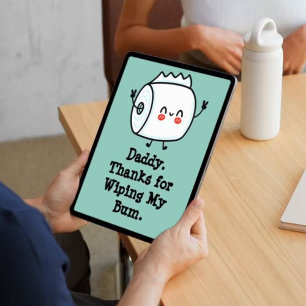 Funny First Father's Day Card from Baby