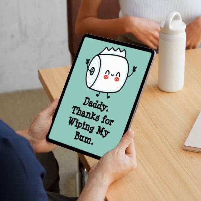 Funny First Father's Day Card from Baby (Funny fathers day card,
first fathers day card - Instant Download-)