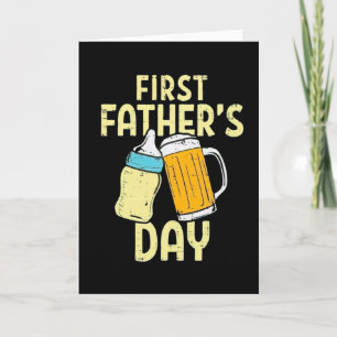 Funny First Father's Day Matching daddy and child Card