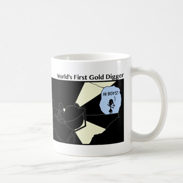 Funny First Gold Digger Stickman Mug - 119 (Right)