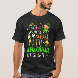 Funny First Grade Teacher Cutest Leprechauns St Pa T-Shirt
