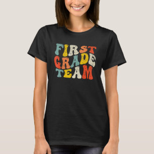 Funny First Grade Team Teacher Student Boys Kids B T-Shirt