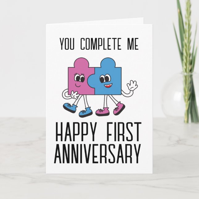 funny first wedding anniversary cards (Front)