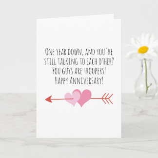 funny first wedding anniversary cards