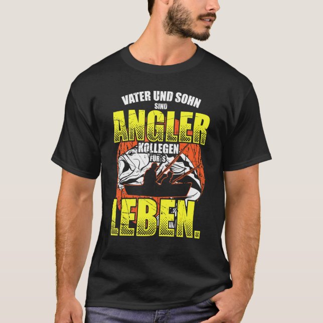 Funny Fischer Fishing Equipment Angler Father And  T-Shirt (Front)
