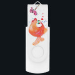 Funny Fish and Worm Flash Drive<br><div class="desc">Funny USB Flash Drives with Fish and Worm Love Romantic Cartoon Drawing Playful Gift Flash Drive - or Choose / Add Your Unique Text / Font / Colour - Make Your Special Gifts - Resize and move or remove and add elements / image with customisation tool ! - Drawing and...</div>