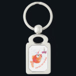 Funny Fish and Worm Keychain - Custom Text<br><div class="desc">Funny Keychains with Fish and Worm Love Romantic Cartoon Drawing Playful Fun Text Keychain - or Choose / Add Your Unique Text / Font / Colour - Make Your Special Gift - Resize and move or remove and add elements / image with Customisation tool ! - Drawing and Design by...</div>