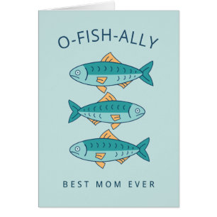 Funny Fish Best Mum Ever Mother's Day Card